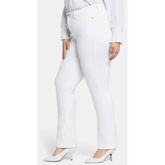 Nydj Not Your Daughter's Jeans Women 28W White Marilyn Straight Denim Jeans NEW! - Picture 1 of 11